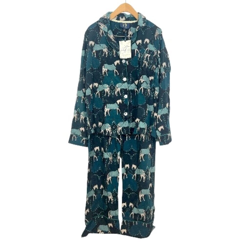 Ronner Horse 2 Piece Pajama Set Large New
